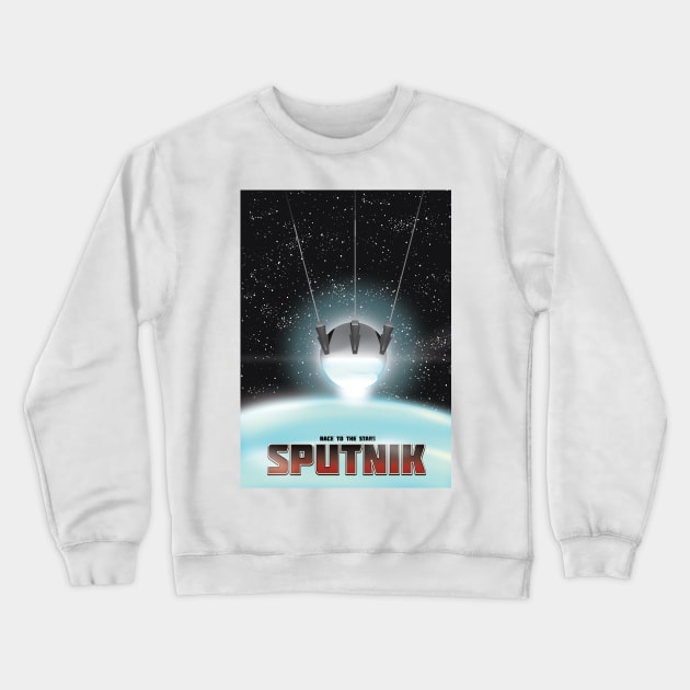 Sputnik "Race to the Stars" Crewneck Sweatshirt by nickemporium1